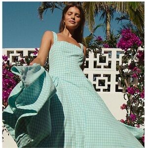 Free people Sammy Yarn dyed swing midi dress